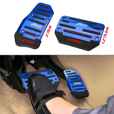 $11.27 • Buy Blue Break Foot Pads Non-Slip Automatic Gas Brake Foot Pedal Pad Cover Car Parts