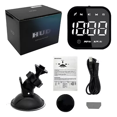 Universal Car HUD Digital GPS Speedometer Head Up Display MPH Overspeed Alarm UK • £14.99