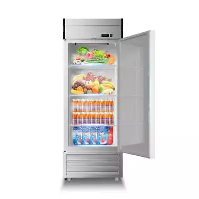 New Commercial Reach-In Refrigerator Cooler Stainless Steel Solid Door 23 Cu.ft • $995.60