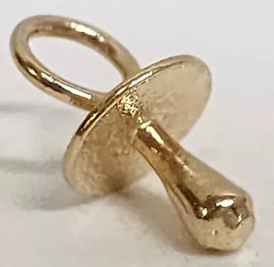 14K Yellow Gold Pacifier Charm Pendant By Michael Anthony • $64.99