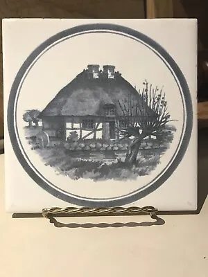 Royal Copenhagen English Cottage Vintage Wall Tile Trivet H&r Johnson Ltd.w-6 68 • $7.50