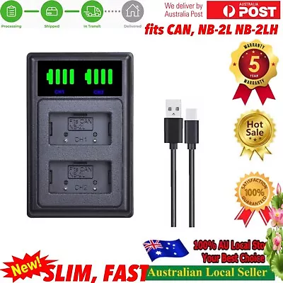 Charger For Canon PowerShot G7 S30 S45 S50 S70 DC410 VIXIA HF EOS 400D • $24.98