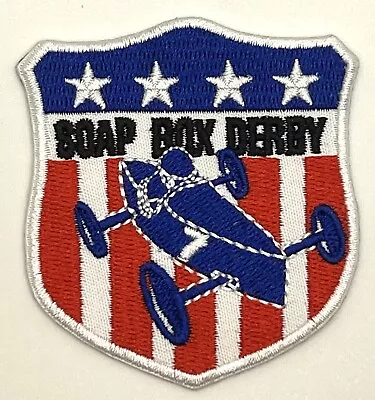 Soap Box Derby Youth Racing Patriotic Flag Retro Vintage Style Patch Racing Cap • $8