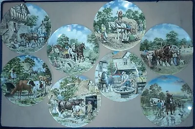 Wedgwood Life On The Farm Set Of 8 Limited Edition Collectors Plates • £39.50