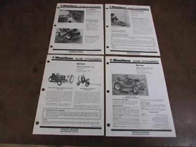Wheel Horse Mower Tractor Garden Advertising Paper Attachments Sprayer Seeder • £8.64