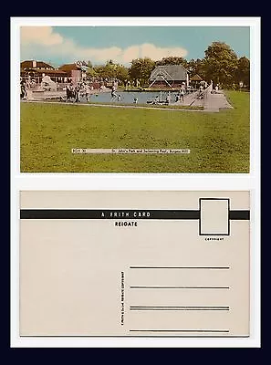 £9.73 • Buy Uk Sussex Burgess Hill St John's Park And Swimming Pool 1950's