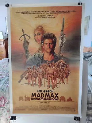 MAD MAX  Beyond Thunderdome ORIGINAL  US One-Sheet Poster 1985 Rolled! • $35