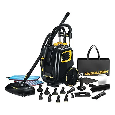 McCulloch 1500W Multipurpose Deluxe Canister Steam Cleaner W/ 23 Accessories • $199.99