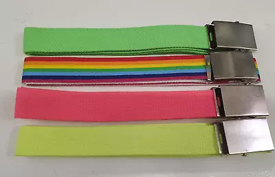 Unisex Canvas Web Men Ladies Girls Boys Belts One Size  • £2.99