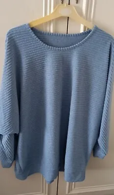 Blue Batwing Lounge Top Size L By Matalan • £6