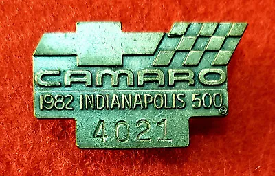 1982 Indy 500 - SILVER #4021 Pit Pass Pin Badge - GORDON JOHNCOCK Wins! - HTF! • $69