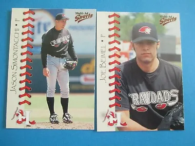 JOE BEIMEL + JASON SIMONTACCHI - 1999 Hickory Crawdads Set  • $4.95