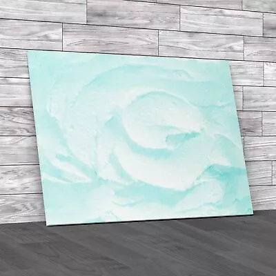 Ice Cream Teal Canvas Print Large Picture Wall Art • £14.95