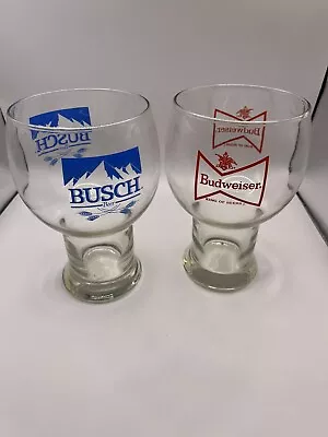 Vintage Anheiser-Busch Glasses Lot Busch/Budweiser Beer Lot Good Condition Rare • $29.75