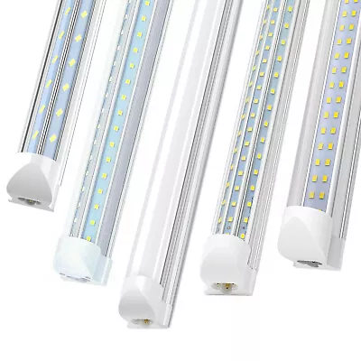 4FT 5FT 6FT 8FT T8 LED Tube Light Bulbs 6500K Integrated LED Shop Light Fixture • $44.79