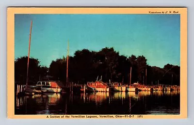 Vermilion OH-Ohio Vermlion Lagoons Antique Vintage Souvenir Postcard • $7.99