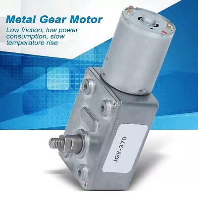 DC12V Worm Gear Motor Reversible Speed Reduction Motors With 8mm Shaft(6RPM) ▷ • $14.34