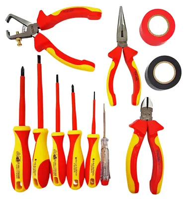 £33.97 • Buy Electrician's Tool Kit Toolzone 11 Piece Vde Set DIY Tradesperson Electric 
