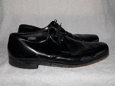 Vintage Black Leather DERBY Oxfords Lace Up Shoes 13C Used • $49.99