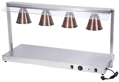 Quantum CE ® Heated Carvery Display Hot Plate Copper Gantry 1335mm Wide KSL-CD4 • £349.99