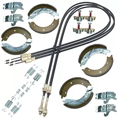 Trailer Brake Shoe & Cable Parts Service Kit For Indespension & Ifor Williams • £135.11