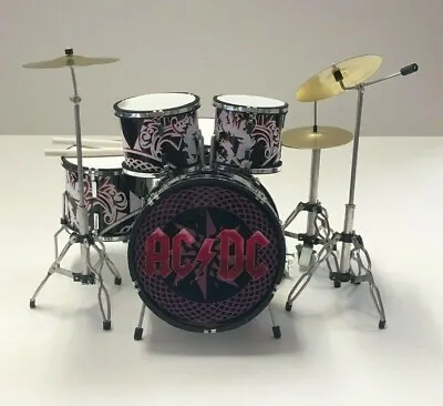 AC/DC Miniature Replica Drum Kit Brand New ACDC • $47.90