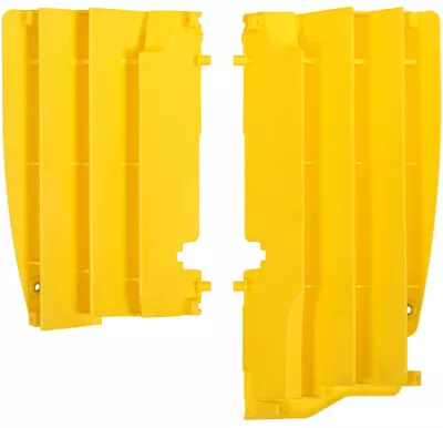 Polisport Suzuki RMZ450 2008-2015 Yellow Radiator Louvers Motocross 8456200002 • $28.23