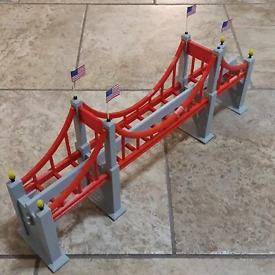 Disney Compatible Red Suspension Bridge 24-1/2  Long For Monorail Playset • $95