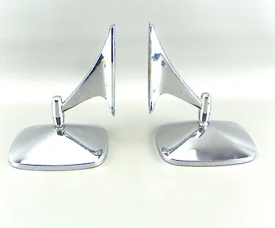 Vintage Chrome Car Door Driver Passanger Side Mirrors CBC 2-9826594 Lot Set Of 2 • $59.97