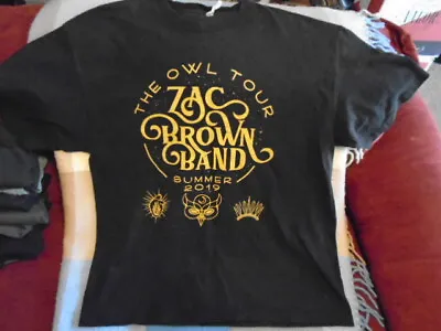 RARE Zac Brown Band TOUR SHIRT Xl The Owl Summer 2019 Country U.S. Lukas Nelson • $12.99