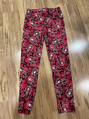 Lularoe Disney Leggings Os Minnie Mouse Red Black White • $7.99