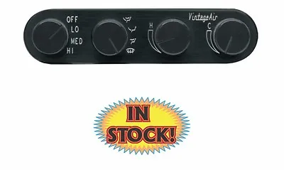 Vintage Air 491229 - 4 Knob Gen II Streamline Control Panels - Black • $195