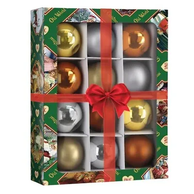 Old World Christmas  1 ½” Assorted Mini Autumn Ball Ornaments ~~ Set Of 12 • $16.95