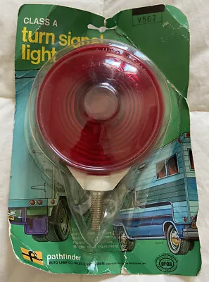 Vintage NIP Red Turn Signal Light - Pathfinder Auto Lamp Co - V567 - 12 Volt • $17.49