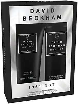 David Beckham Instinct Body Care Gift Set For Men Body Spray And Shower Gel 15/ • £28.78