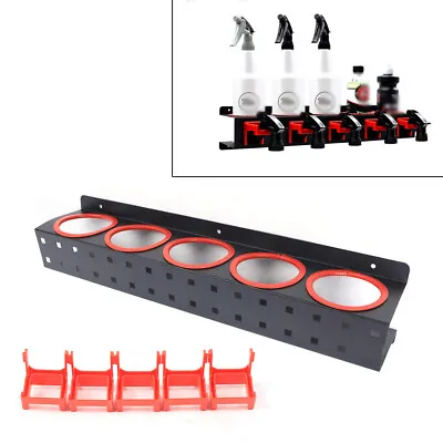 Spray Bottle Holder Aerosol Can Storage Rack Wall Mounted Van Garage • $32