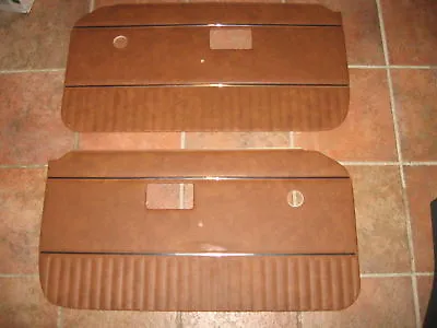 New Pair Of Door Panels For MGB 1970-76 Autumn Leaf W/ Chrome Strip Made In UK   • $189.95