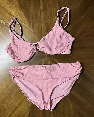 Melissa Odabash Bel Air Underwire Bikini Top And Bel Air Ruched Bottom Pink 12 • $45