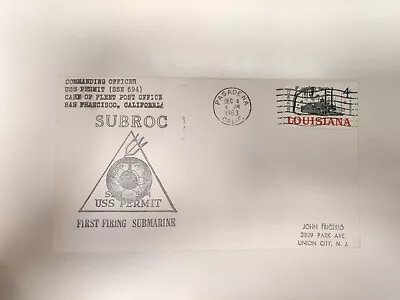 3 Subroc 12/4/63 U.S.S. Permit-1st Firing Submarine Stamp Covers • $10