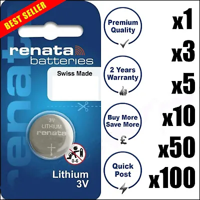 Strong Lithium ✅ Battery Cell 3V CR2032 1025 1220 1616 1632 2016 2025 2320 2450N • £5