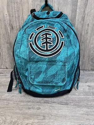 Element Multi-Pocket School Backpack Black And Teal • $8