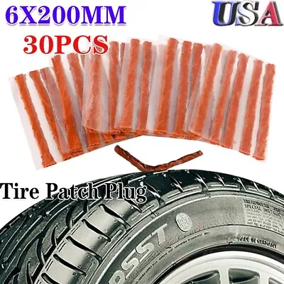 30pcs Tire Repair Plugs Car Tire Puncture Recovery Tyre Tubeless Seal Plug Strip • $24.27