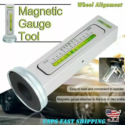 1x Adjustable Magnetic Gauge Tool Camber Castor Strut Wheel Alignment Truck Car • $10.99