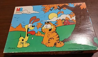 Vintage 1978 Garfield And Odie Puzzle 60 PC Complete !!! With Box Milton Bradley • $6.99