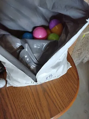 $7.50 • Buy Lot Of 75 Plastic Easter Eggs Multi Colors Fillable 2-piece Crafts Basket Decor 