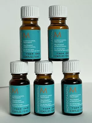 Moroccanoil Hair Oil Treatment LIGHT 0.34 Fl Oz / 10 Ml X Lot Of 5 Set • $15.99