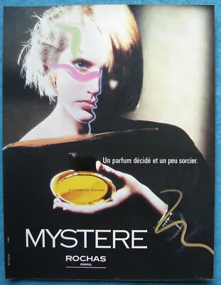 Paper Advertising - Perfume  Mystery  By Rochas 1984 • $3.14