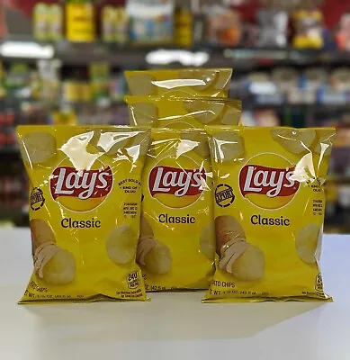 Lay's Classic Original Potato Chips 42g X 5 Bags USA Import • £12.49