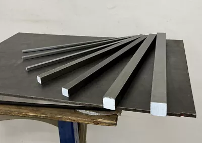 12L14 Square Steel Bar Stock (7 Bars) Assortment X 12  Long • $33.91