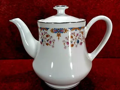 * JAPANESE FINE PORCELAIN  Floral Design 2.Pint TEAPOT FREE UK POST • £14.99